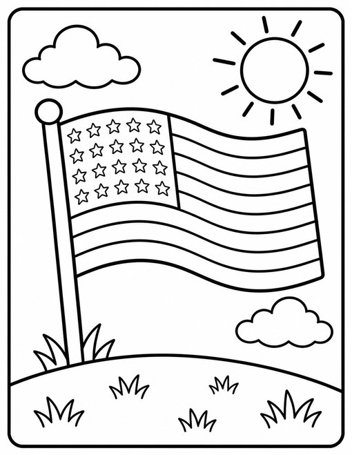 Fourth Of July 001 Flag Stars