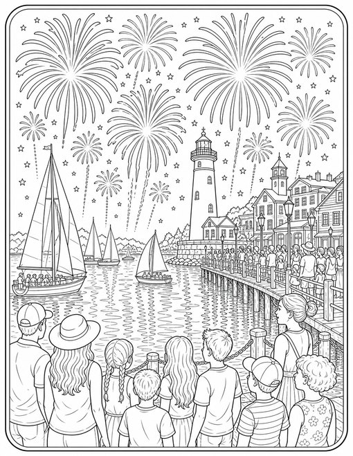 Fourth Of July 021 Harbor Fireworks