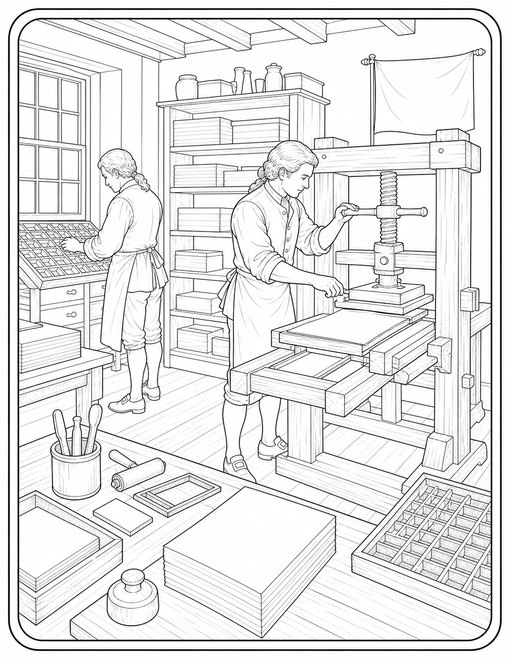 Fourth Of July 022 Historical Printing Shop