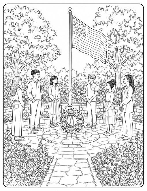American Flag 017 Monument Flag Ceremony