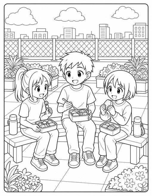 School Rooftop Lunch