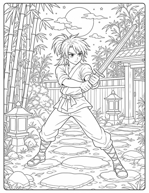 Moonlit Sword Practice