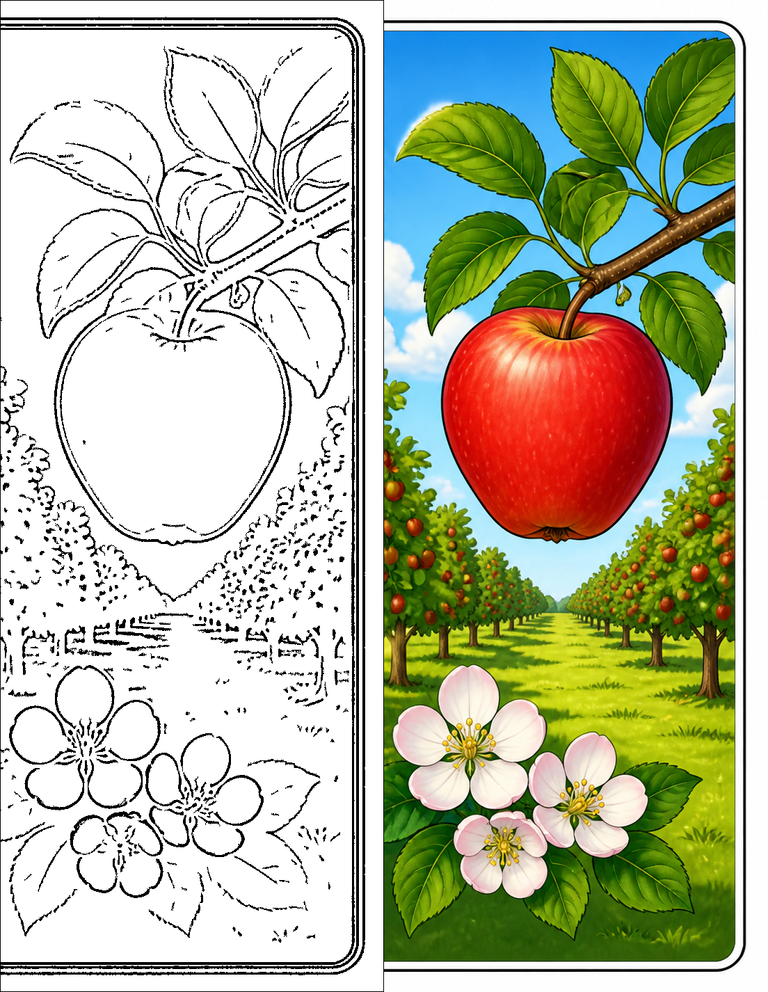 Apple Coloring Pages