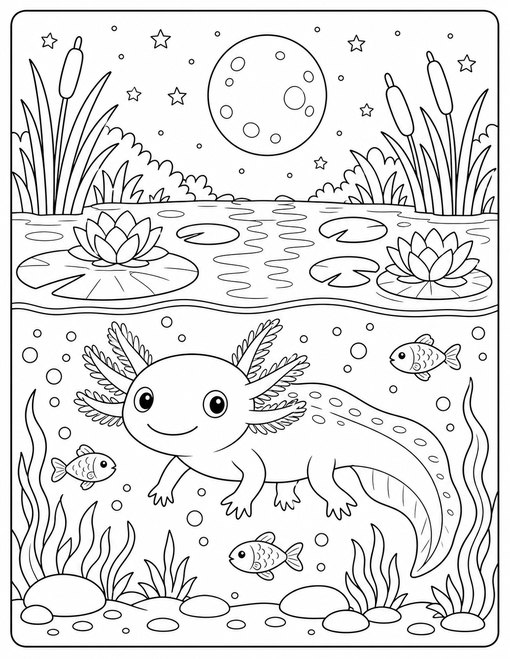 Moonlit Pond