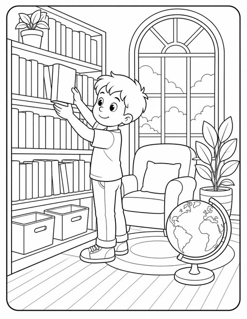 Back To School 010 Library Book Choice