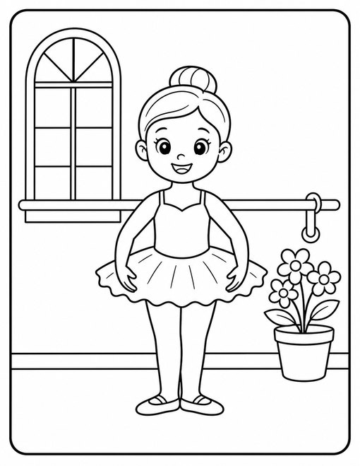 Happy Ballerina First Position