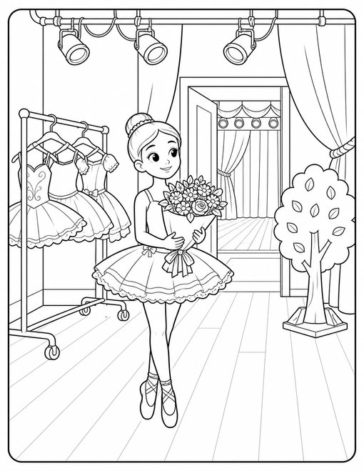Ballerina Backstage Flowers
