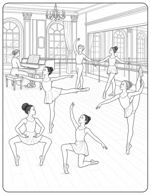 Ballet Rehearsal Ensemble