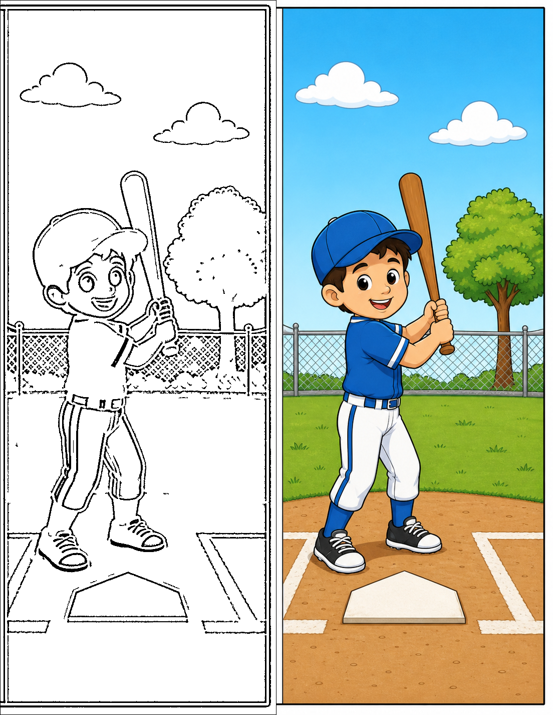 Baseball Coloring Pages