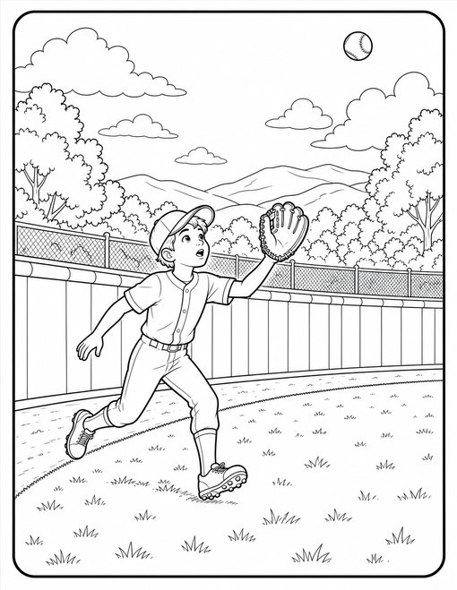 Outfielder At The Fence