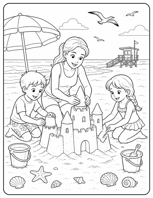 Family Sandcastle