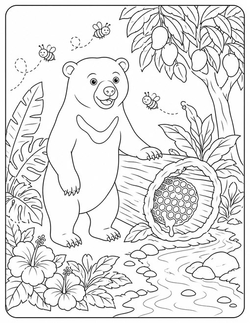 Sun Bear Honeycomb