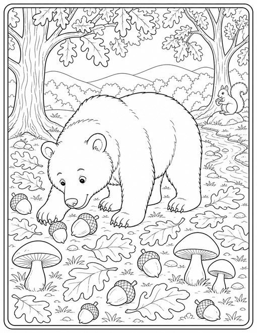 Bear Autumn Foraging