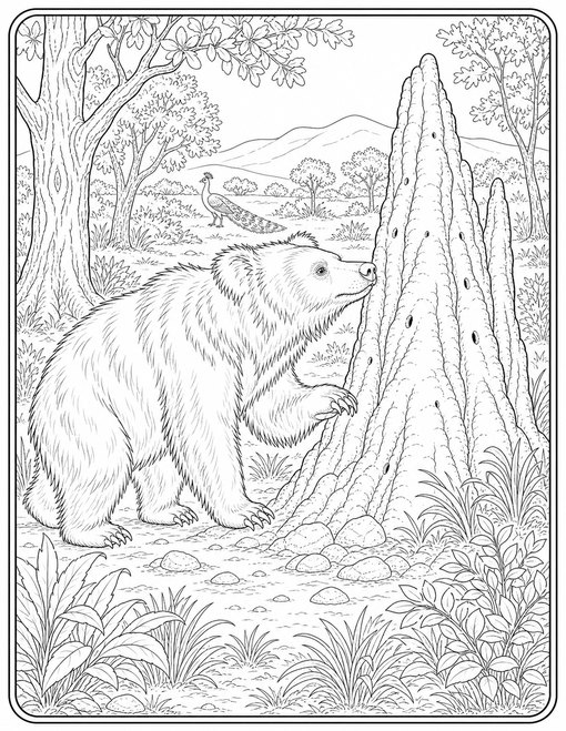 Sloth Bear Termite Mound