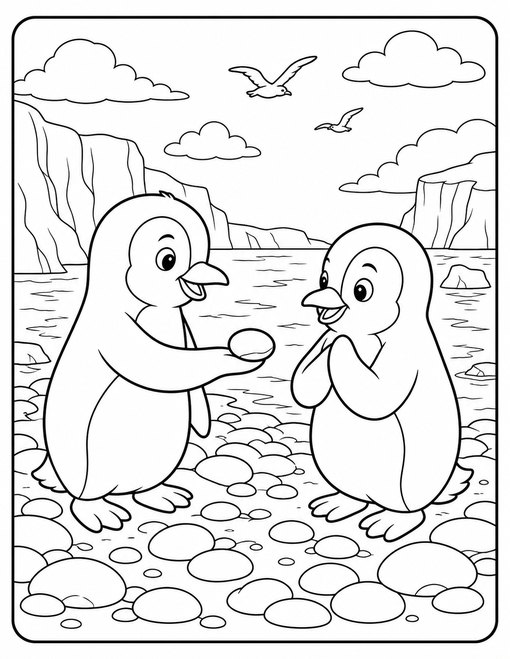 Penguin Pebble Gift
