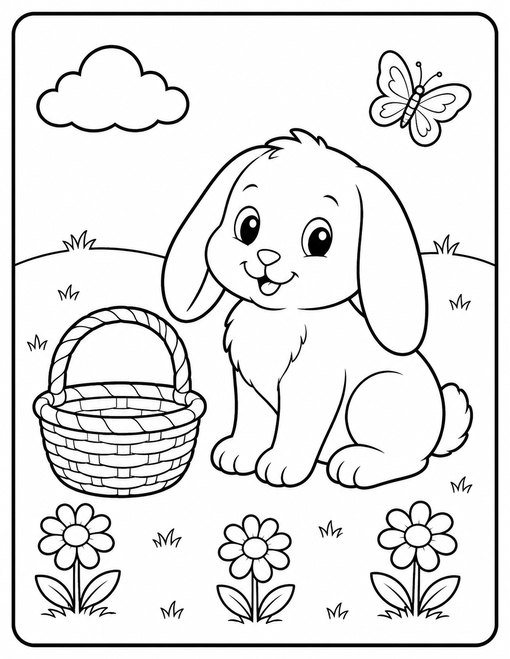 Lop Bunny Basket
