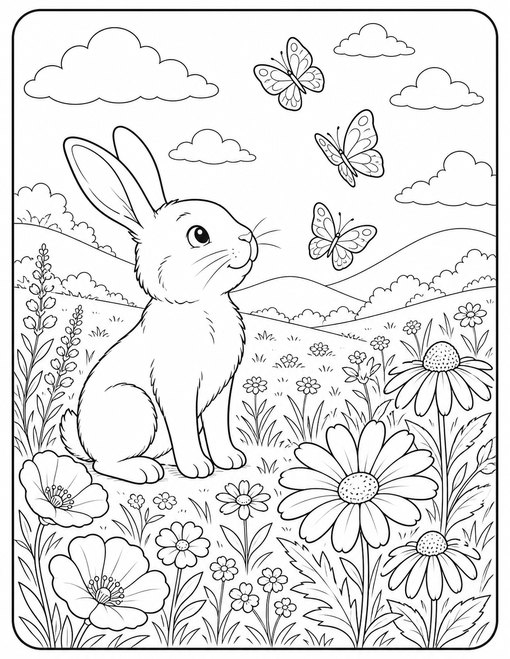 Bunny Butterfly Meadow
