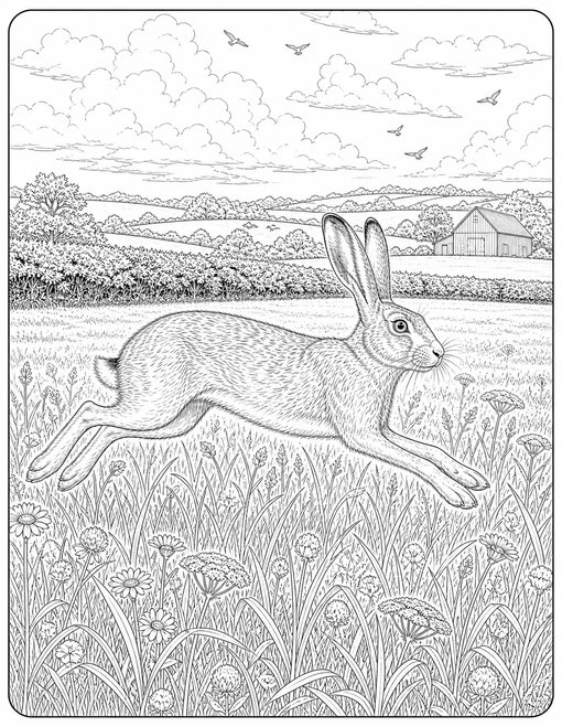 Hare Running Field