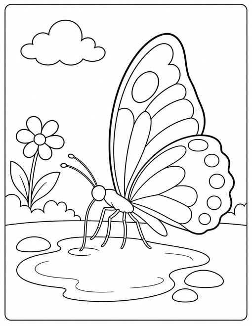Butterfly Puddle Drink