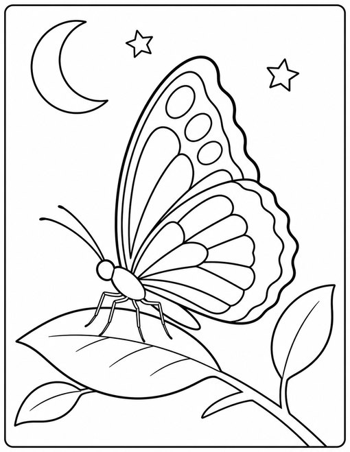 Sleeping Butterfly Leaf