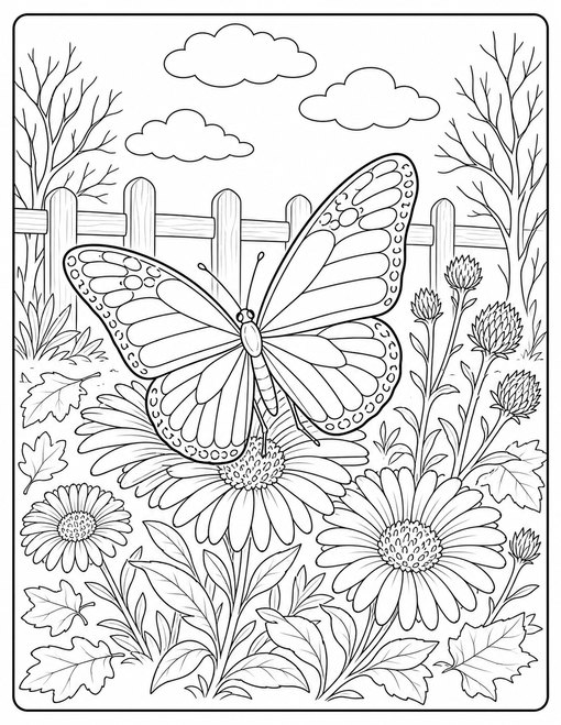 Autumn Butterfly Garden
