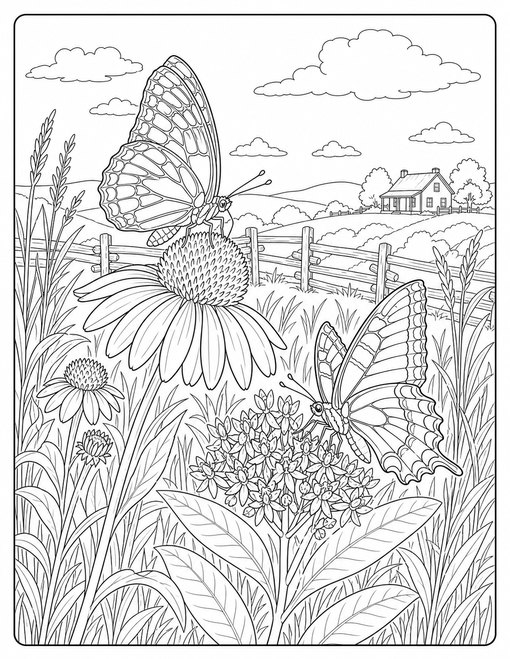 Prairie Butterfly Pollination