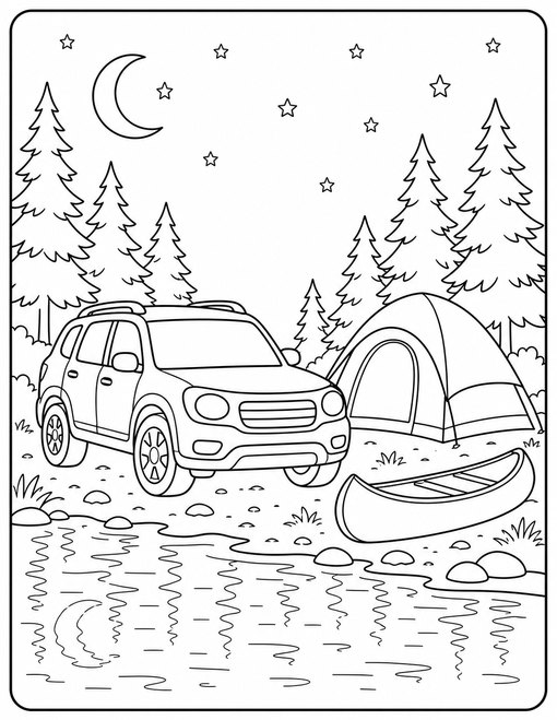 Night Camping Arrival