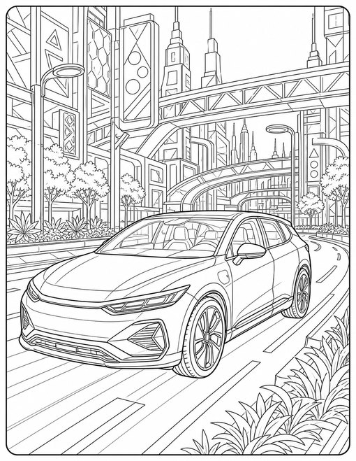 Futuristic City Commuter