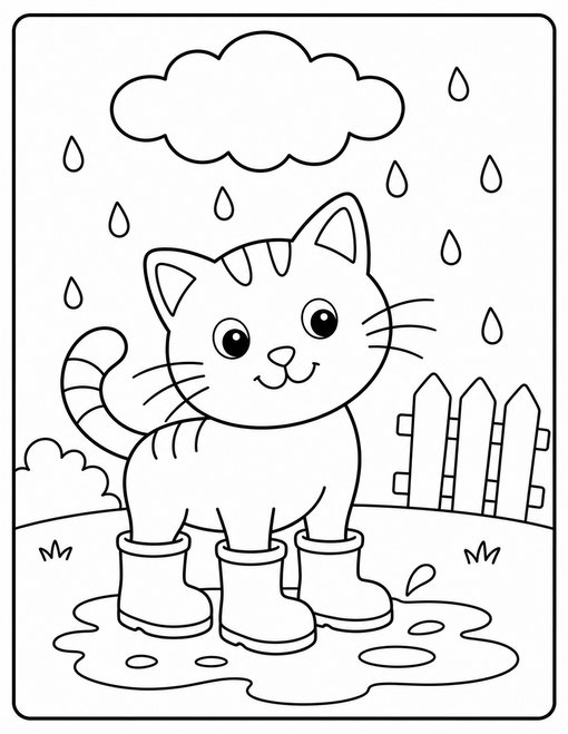Cat Rain Boots
