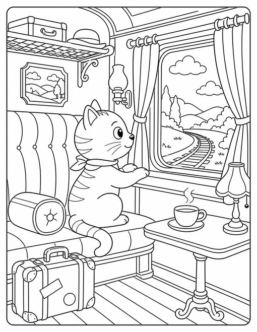 Cat Train Journey