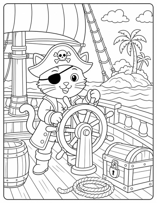 Cat Pirate Ship
