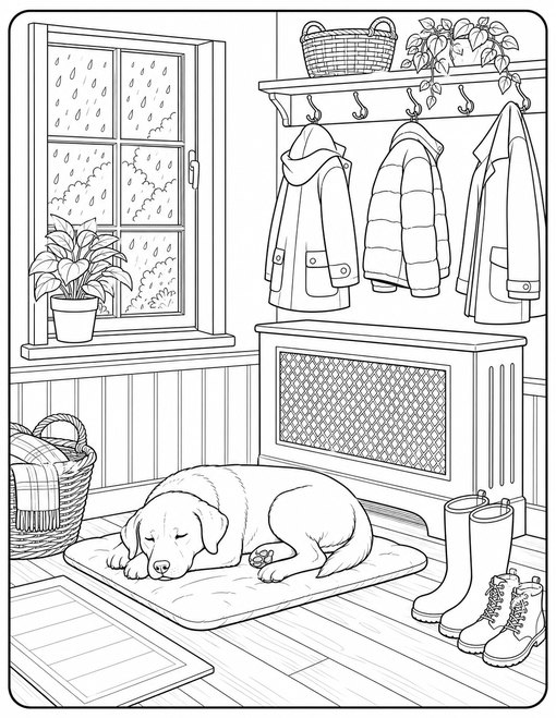 Dog By Heater