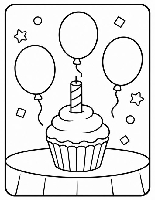 Birthday Cupcake Candle