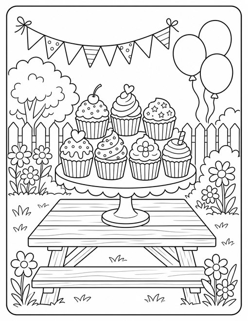 Cupcake Party Table