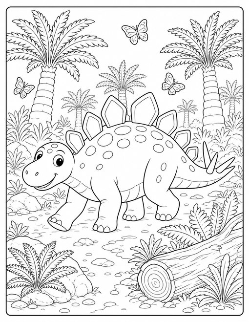 Stegosaurus Forest Path