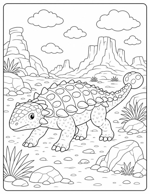 Ankylosaurus Desert