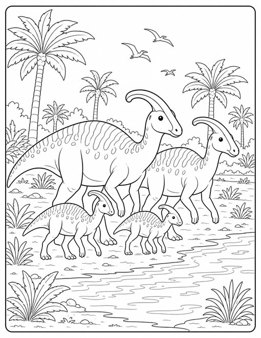 Parasaurolophus Herd