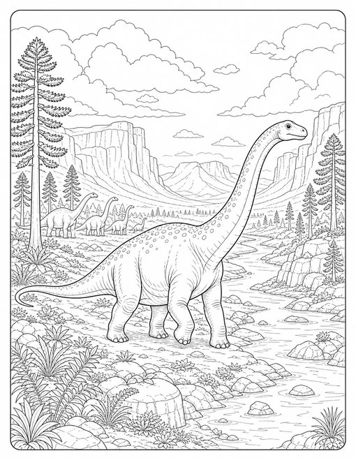 Diplodocus Ancient Valley