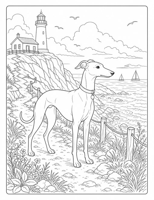 Greyhound Coastal Cliff