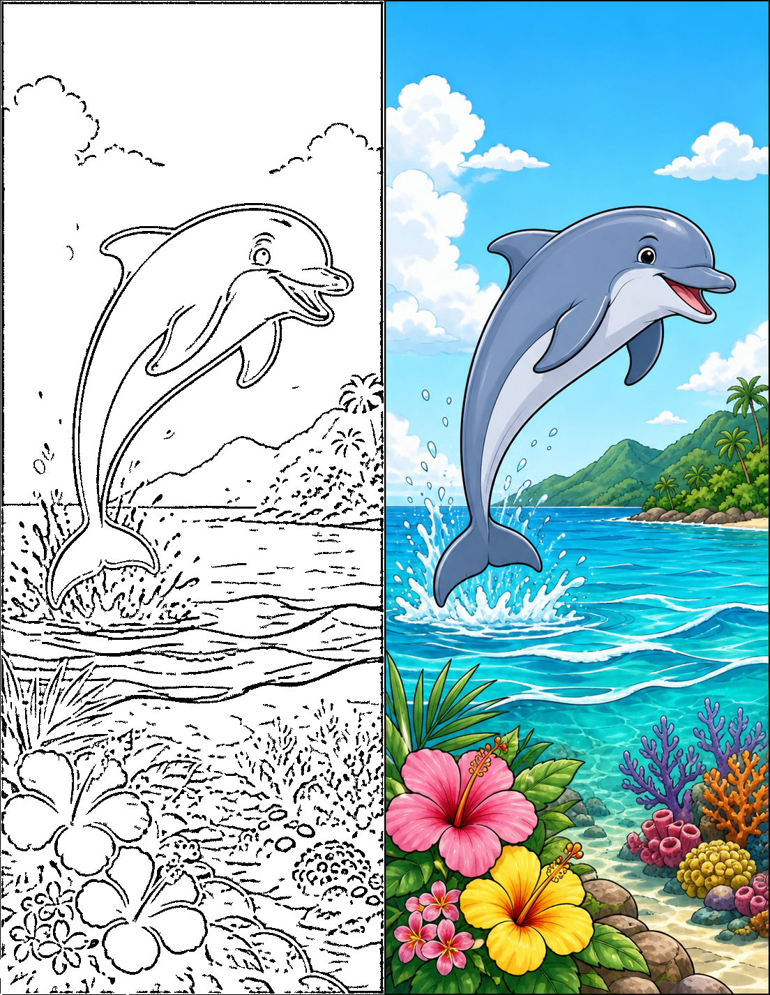 Dolphin Coloring Pages