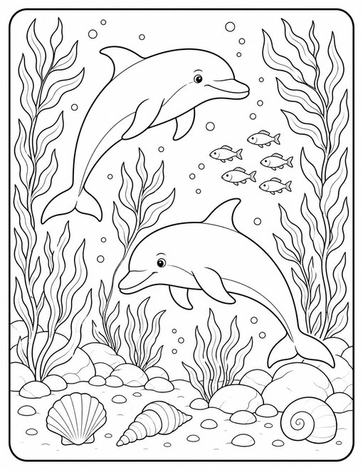 Dolphins Kelp Play