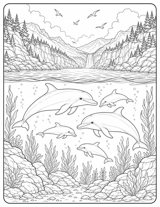 Dolphin Family Fjord