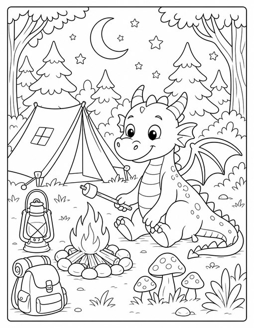 Dragon Camping Forest