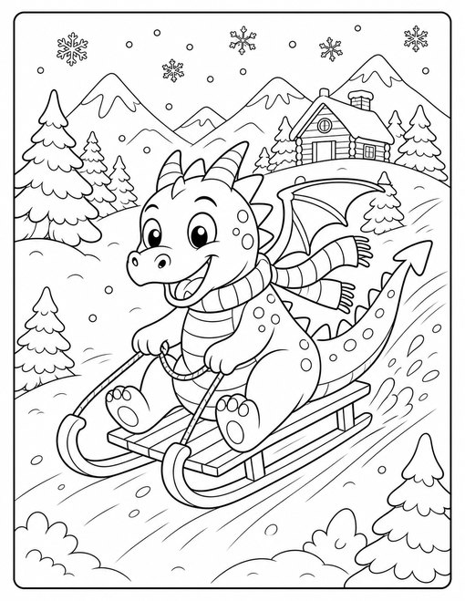 Dragon Snow Sled