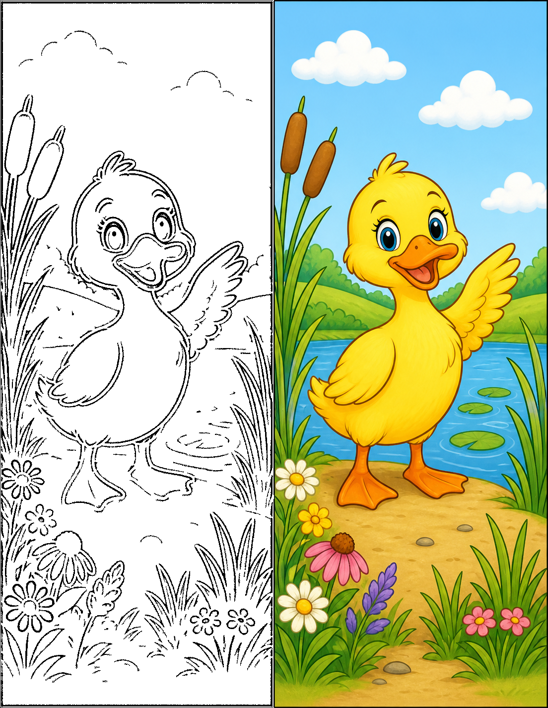 Duck Coloring Pages