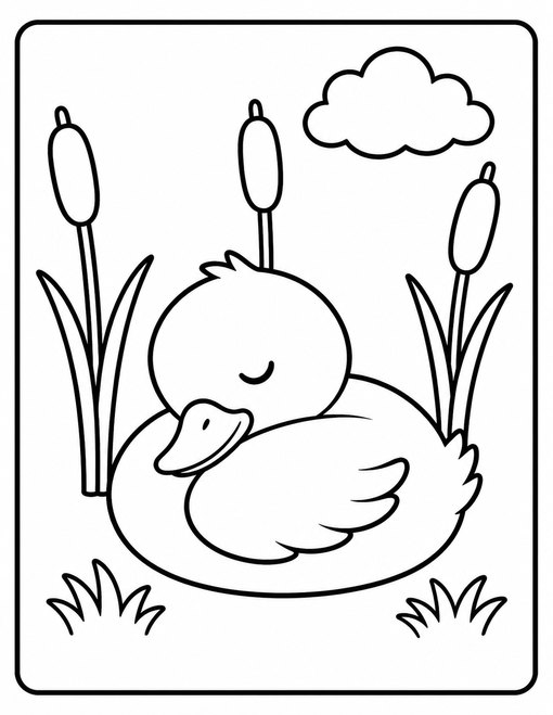Duckling Nap Reeds