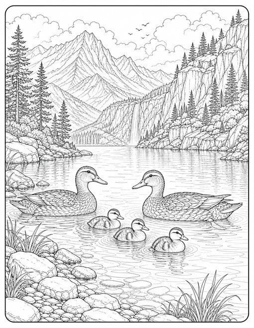 Duck Family Fjord