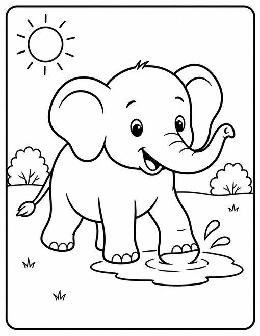 Elephant Mud Puddle