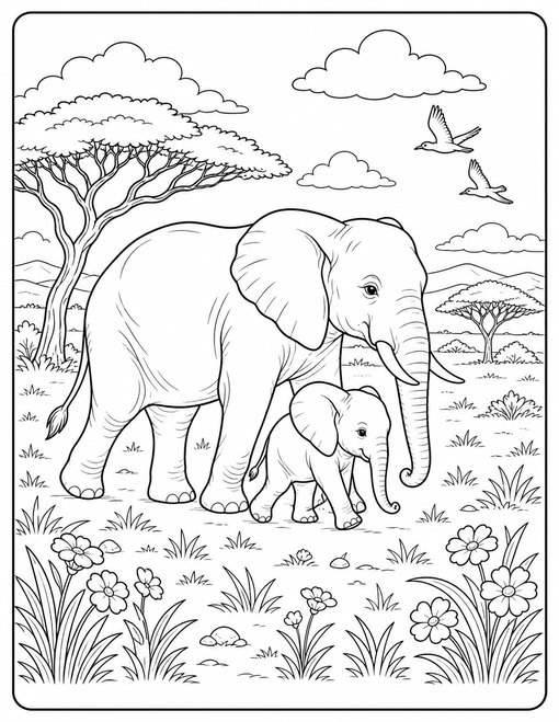 Mother Calf Savanna