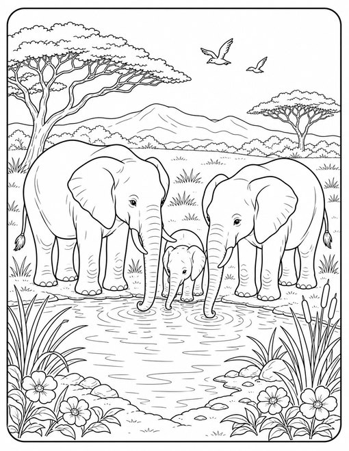 Elephant Family Waterhole